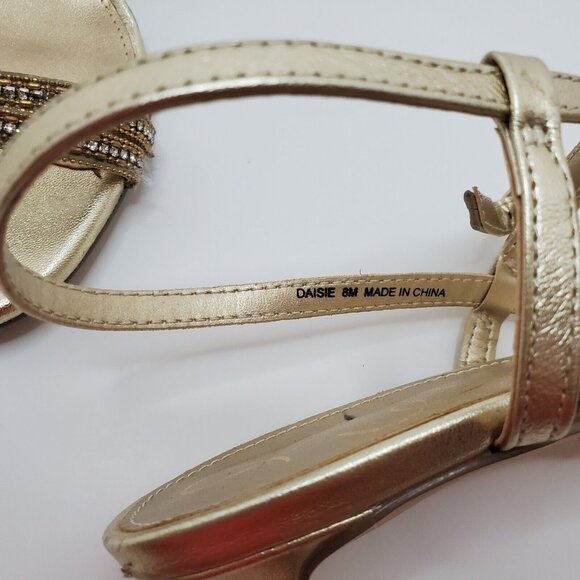 Sam Edelman Women's Daisie Sandal  Gold Size 8 M - Picture 4 of 11